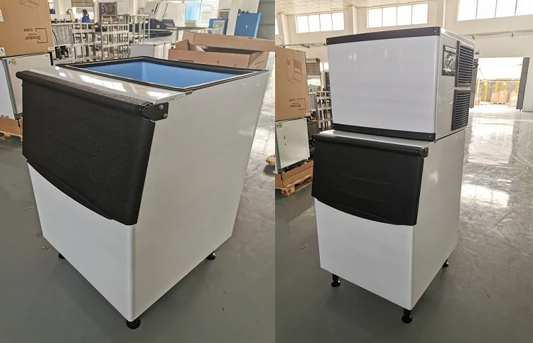 سنوكر آلة مكعبات الثلج التجارية بن تخزين الثلج 125 كجم 170 كجم 350 كجم #6