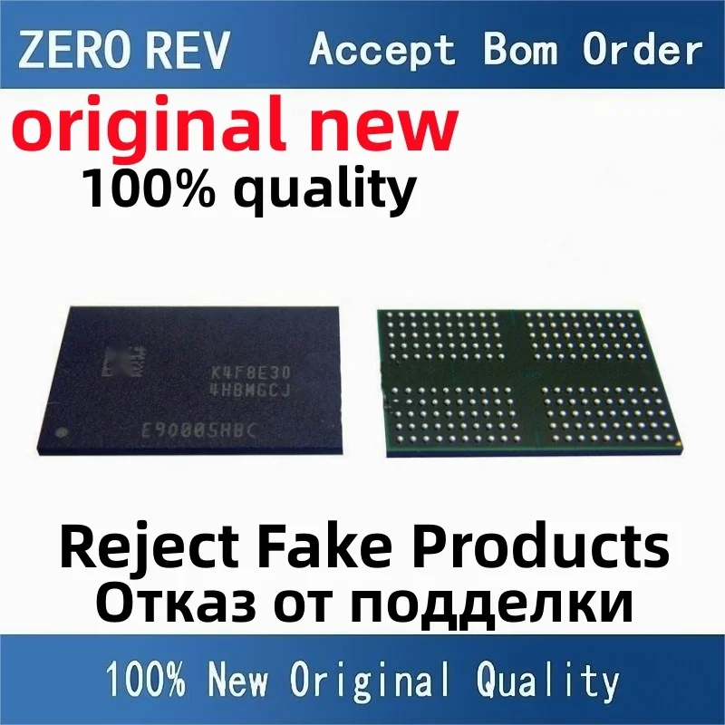 2-10Pcs 100% New K4F8E304HB-MGCJ K4F8E304HB BGA200 K4B4G1646E-BCMA K4B4G1646E BGA96 Brand new original chips ic