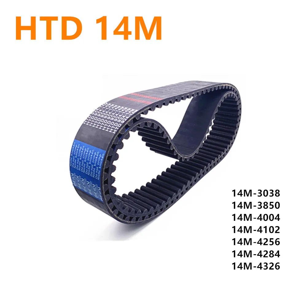 Timing Belt Synchronous Belt 3850-4326 mm Rubber Banda sincrona Pulley Belt Conveyor belt HTD 14M Width 30mm 40mm 50mm 60mm