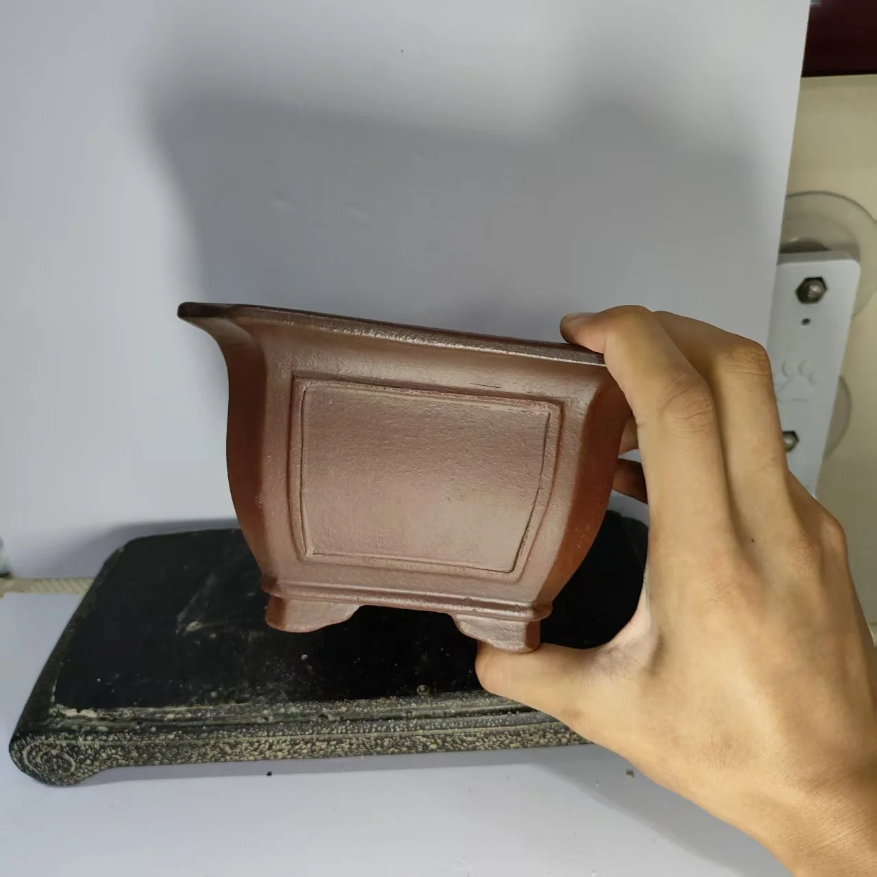 Hot sale Square Shaped Unglazed Yixing Bonsai Pot with antique finish -  AliExpress 15