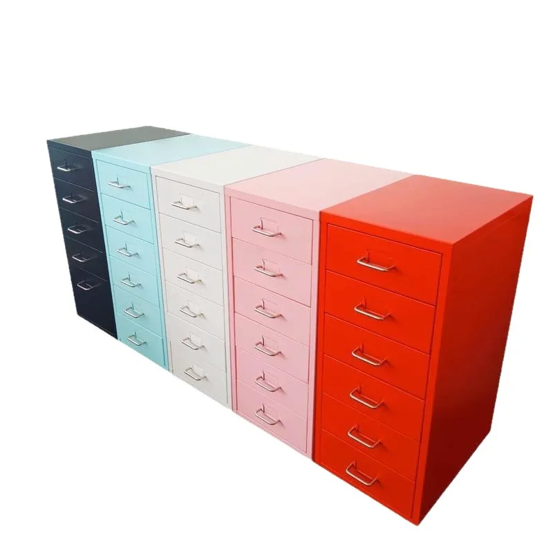 Simple Modern Mobile Storage Cabinet, Multi-compartment Organizer for Bedroom, Workstation and Office Corner