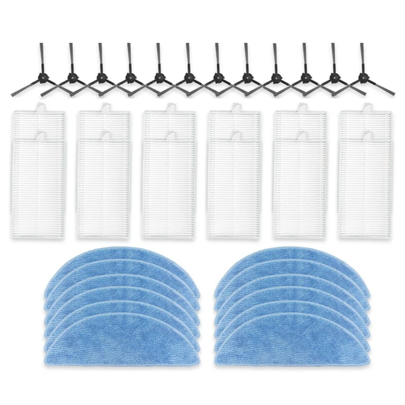 

WCS-For ECOVACS DEBOT Y1 PRO / Y1 PRO PLUS, YEEDI Y1 PRO / Y1 PRO PLUS Vacuum Accessories Side Brush Hepa Filter Mop Cloth
