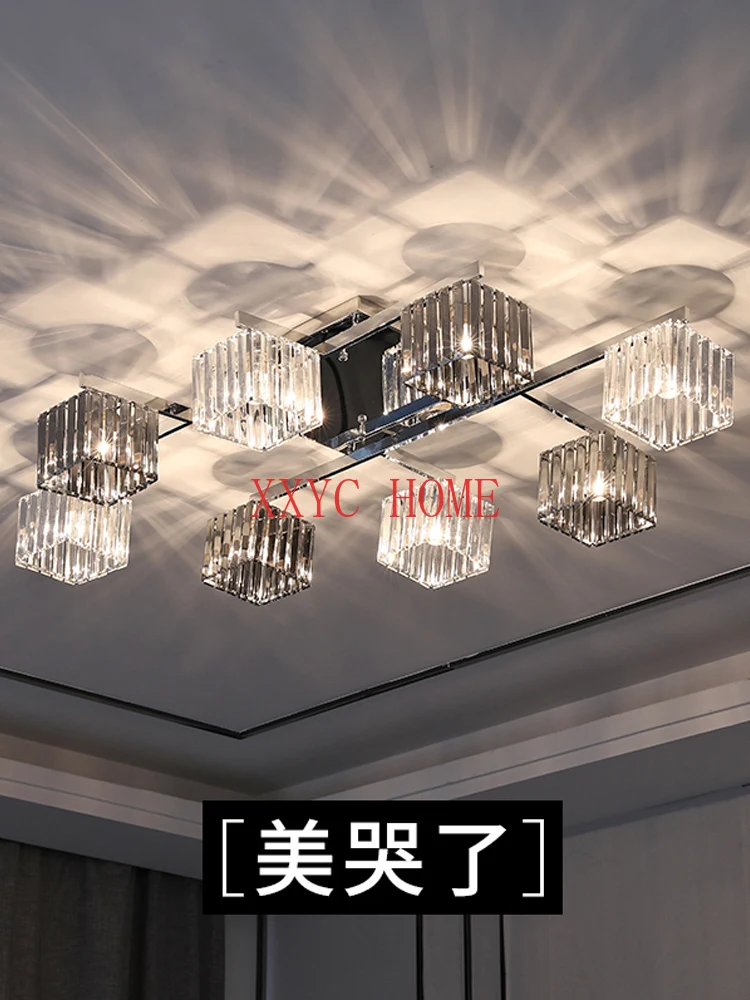 

Lamps Modern Simple and Light Luxury Crystal Lamp Bedroom Living Room Headlight Atmospheric Ceiling Lamp