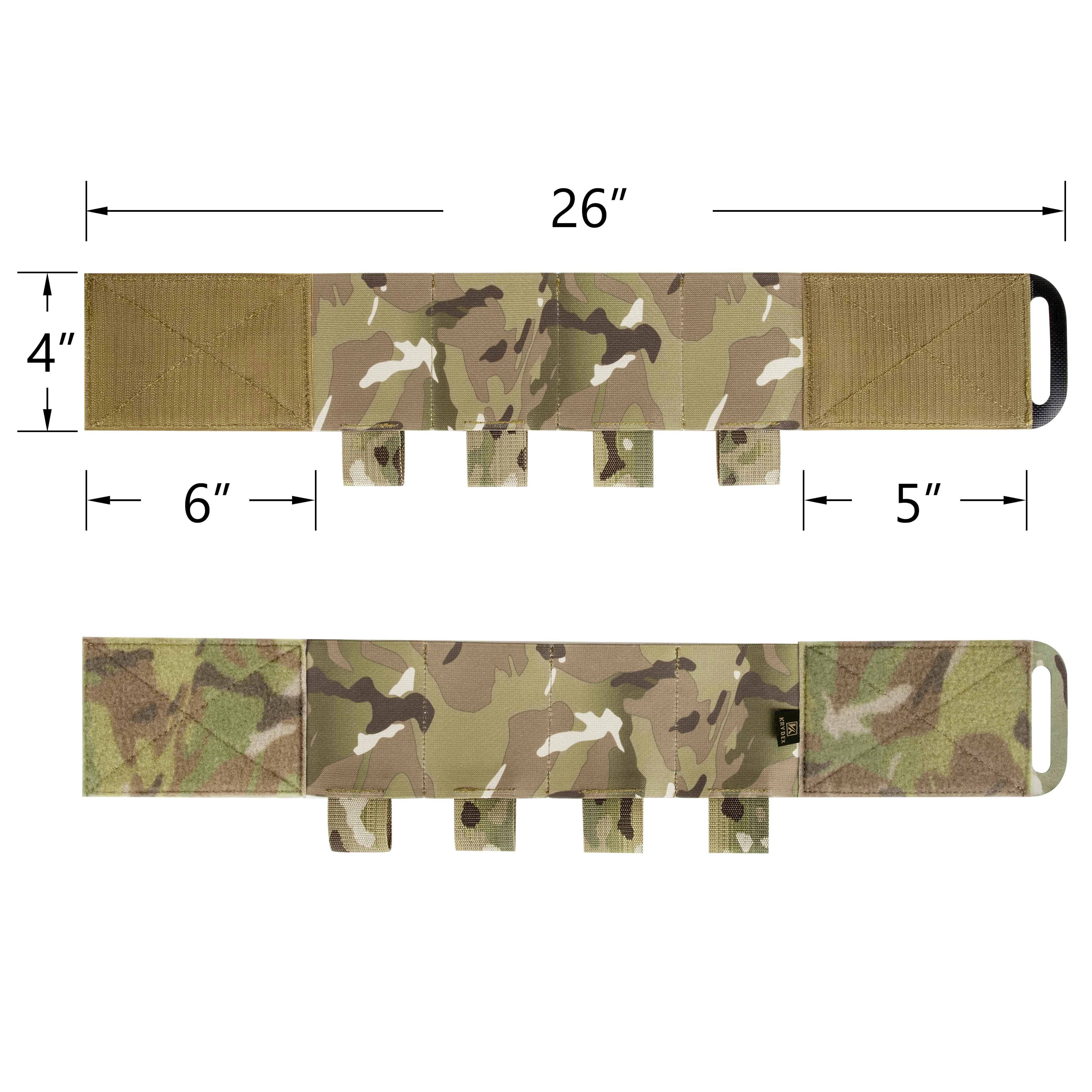 Imagem -06 - Krydex-elastic Stretch Cummerbund ar Magazine Pouches Acessórios para Coletes Táticos Lbt Lbx Fcpc Slickster ar