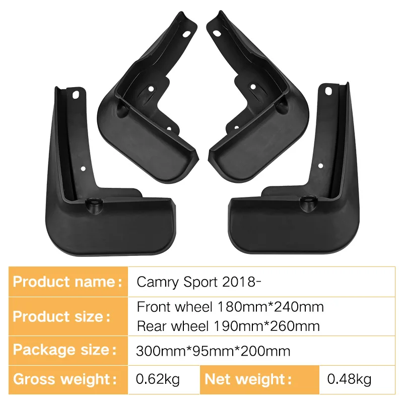 Suitable for Toyota Camry Sport 2018-2023 foreign trade cross-border car mudguard leather tiles