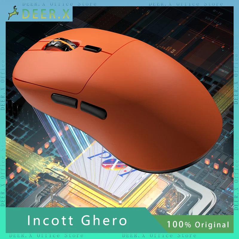 

Incott Ghero Wireless Mouse Paw3395 Dual-Mode Sensor 8k Return rate Electronic Game Office Custom Mouse Laptop