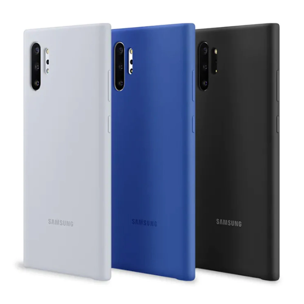 Original For Samsung Silicone Cover EF-PN975 for Galaxy Note 10+ Note 10 Plus Soft Back Shockproof  Silicone Cover