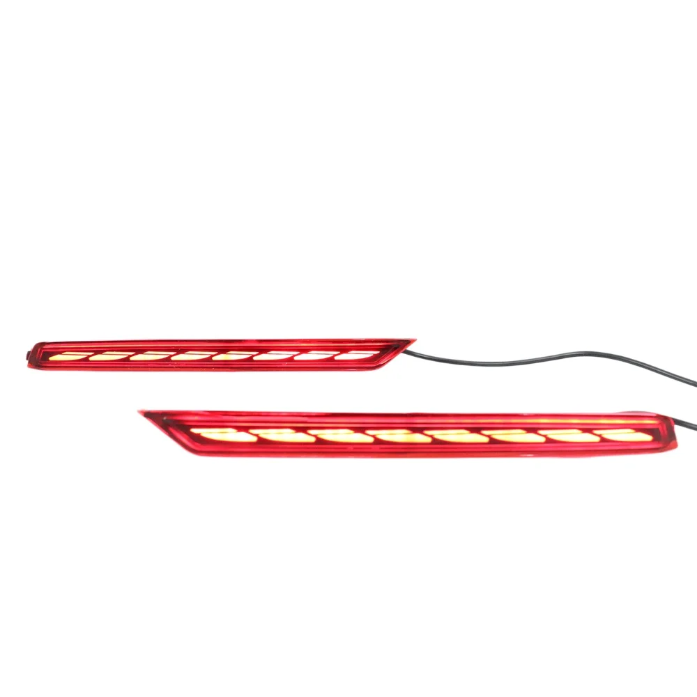 Rear Bumper Light For Toyota Land Cruiser Lc300 2022-2023 Led Lamp 3 Functions Dragon Scale Style Red Lens