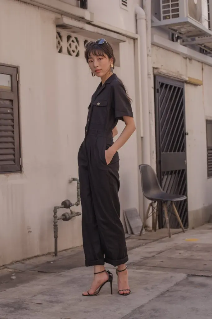 

YUTU&MM Homemade Cotton linen mid-sleeve jumpsuit summer new thin fabric 9-point pants 5-point sleeves MM-109