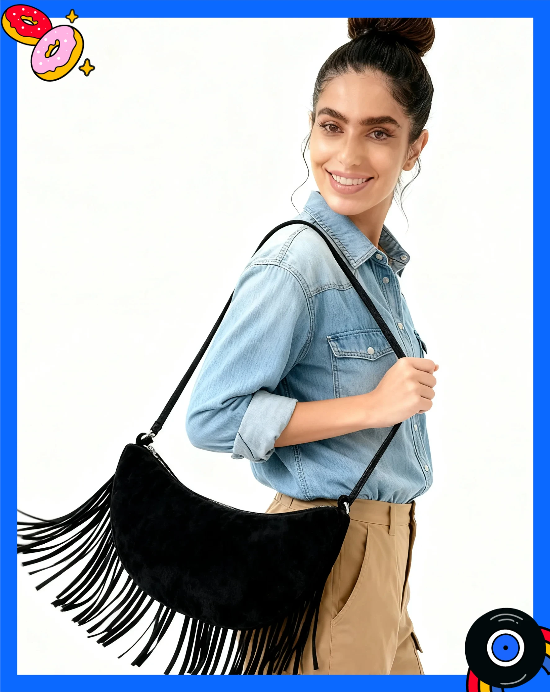 

Черная сумка через плечо 2026Женская модная сумка через плечо Дизайнерская сумка через плечо Классическая женская сумка через плечо