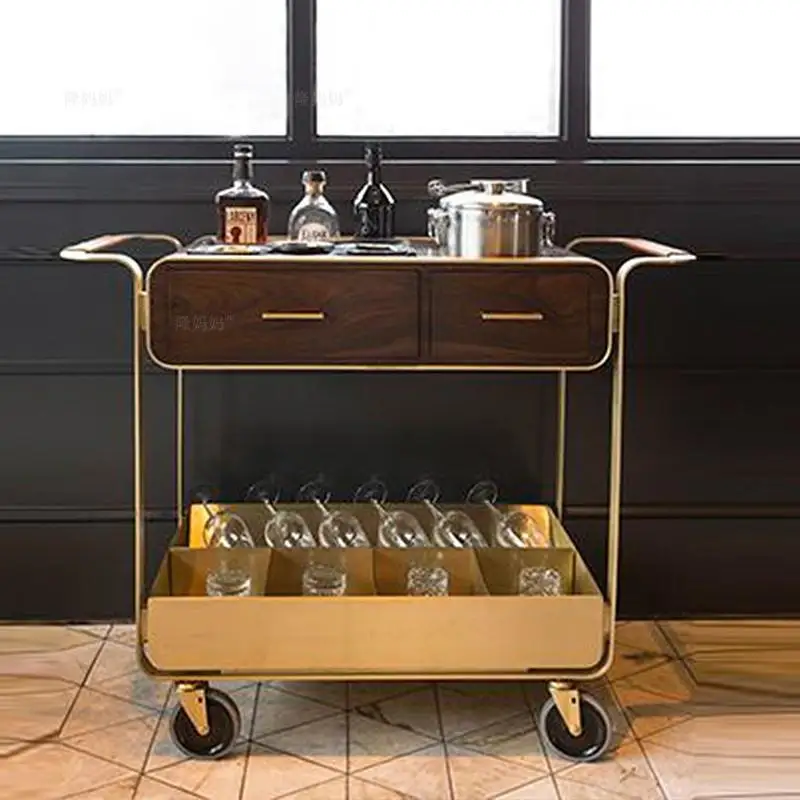 

Villa golden dining car upscale modern hotel airplane train on silent solid wood catering baking drawer