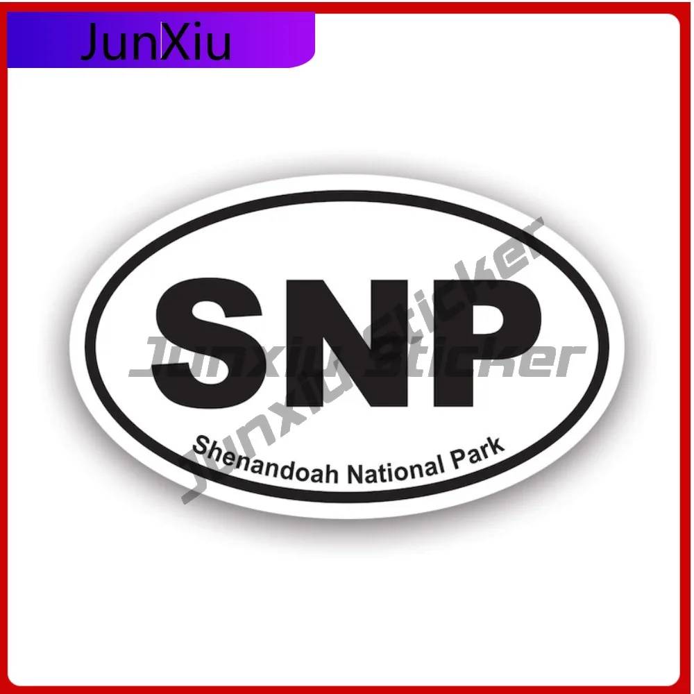 

Shenandoah National Park Oval Sticker Uv Protected Euro Nps Snp Virginia Blue Ridge Mountains Appalachian Trail Car Sticker