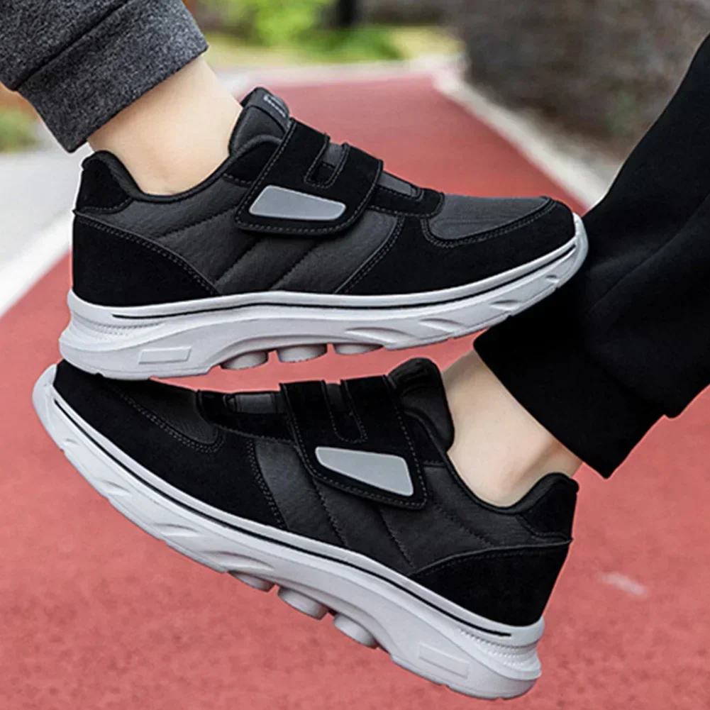 Sport Shoes Slimming Fitness Rocking Mom Shoes for Extra Width ElderWomen Men Strap Sneakers Adjustable Closure Casual shoes