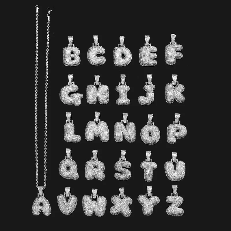 

Hip Hop 26 Letters Pendant Necklace Trendy Chunky Alphabet Chain Unisex Gift for Men Women Streetwear Jewelry