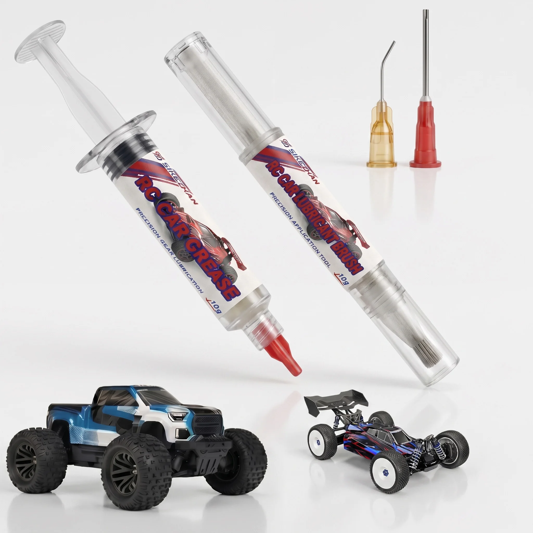 RC Car Lubricant Brush Pen And Gear Grease Precision Tip Applicator Tool Kit For Bearing Maintenance Portable Waterproof Design