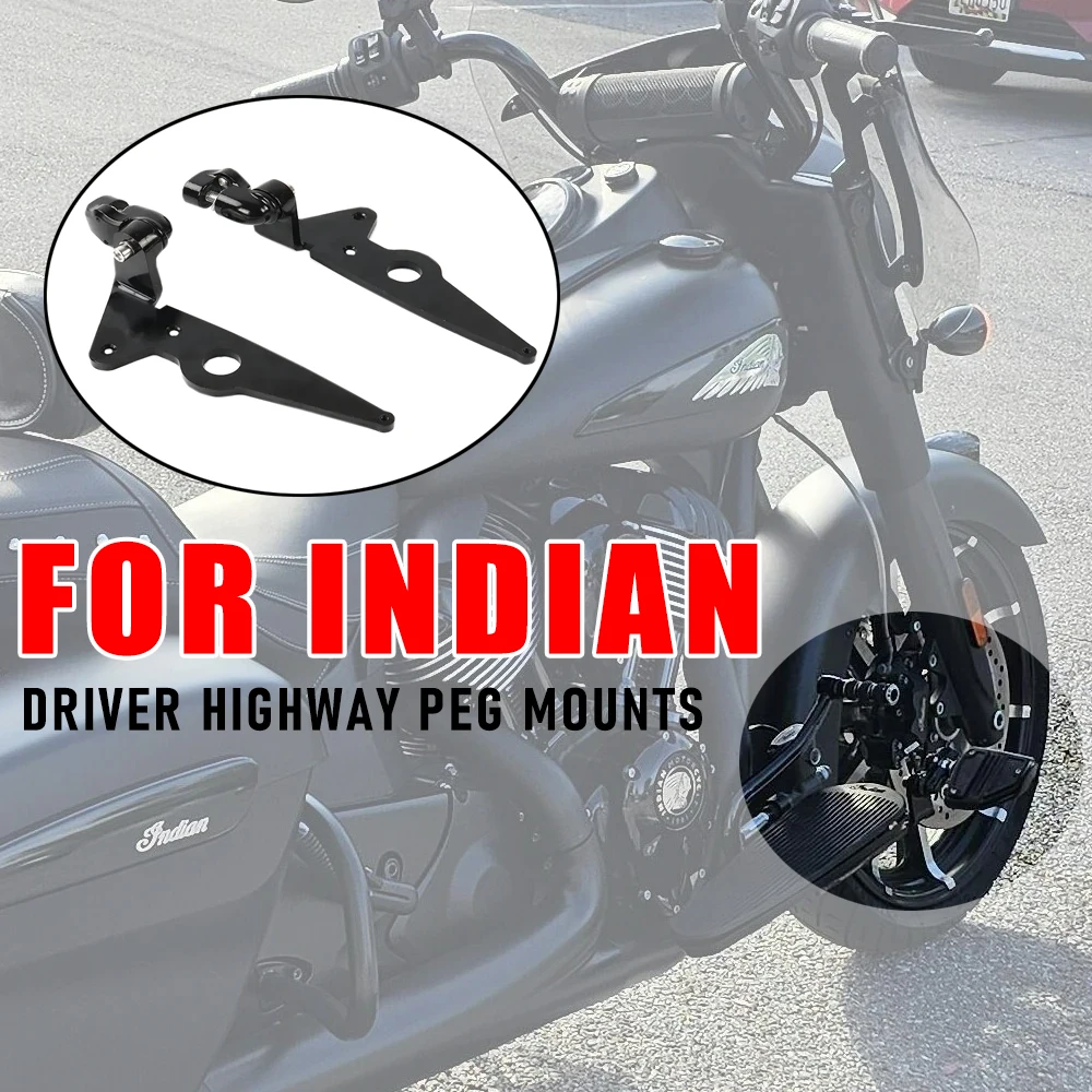 

FOR INDIAN Challenger Chief Motorcycles Universal Adjustable Durable Footrests Accessories Footrests Footpegs Mounting Plates
