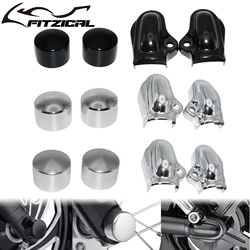 Motorcycle Rear Axle Covers Rear Wheel Shaft Cap Side Protector Guard Front Axle Nut Cover Cap For Harley V Rod VRSCA Night Rod