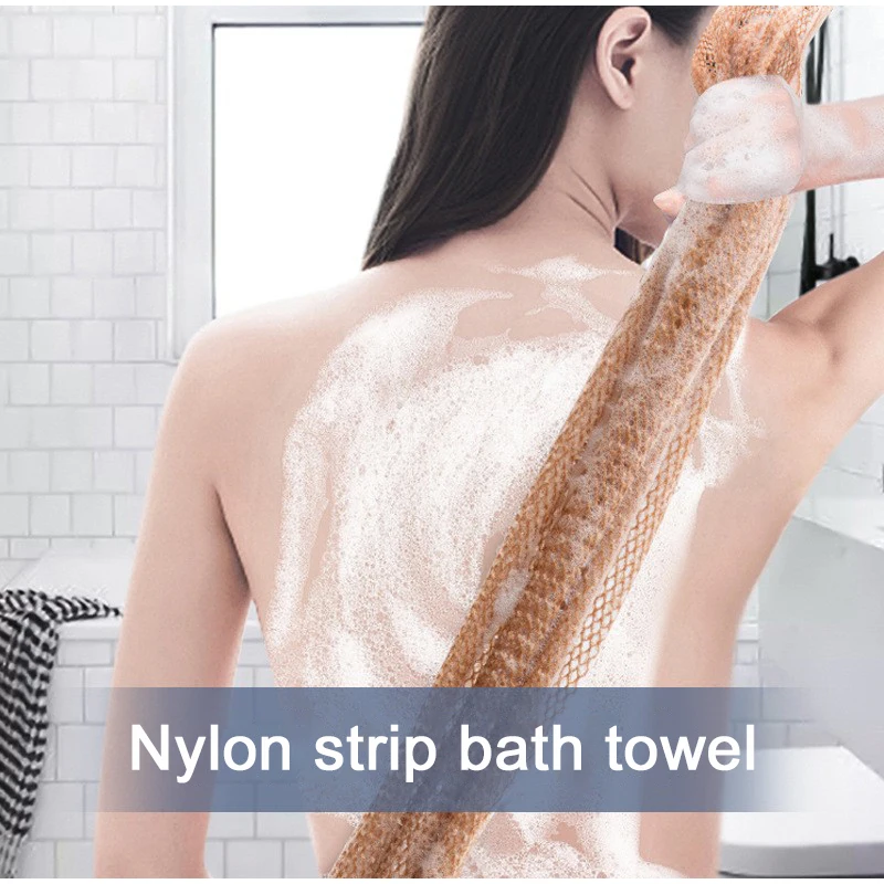 Bath Exfoliating Net Sponge Bath Net Sponge Shower Body Scrubbing Back Scrubbing Skin Smoother Cleaning Tool 30x80cm