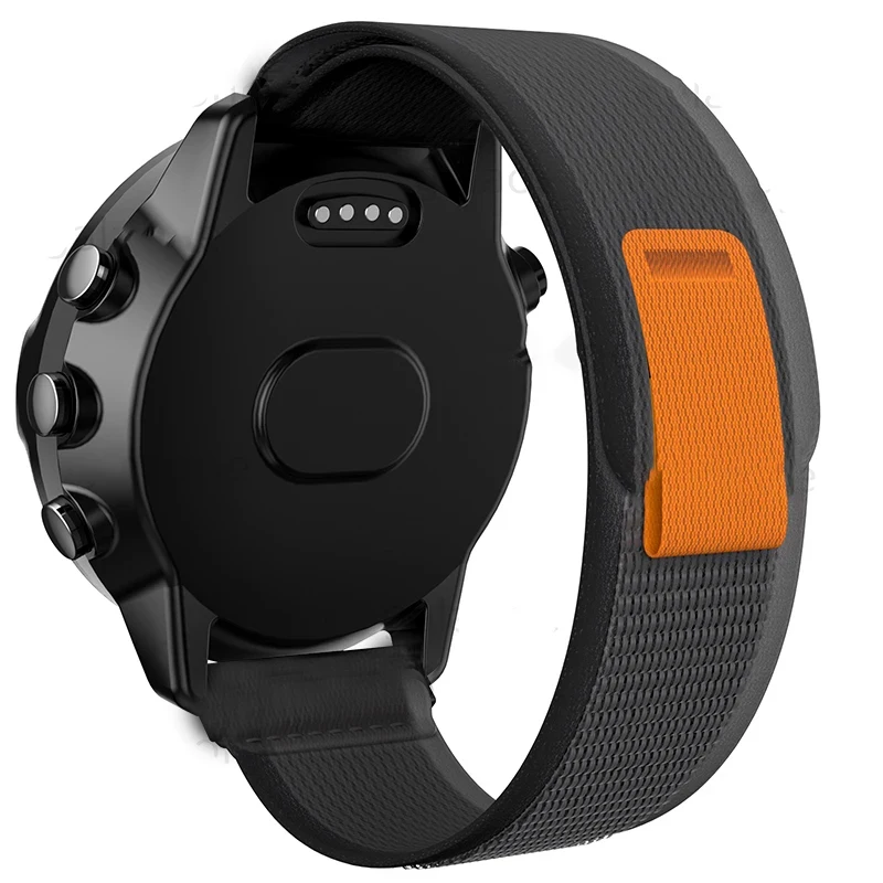 Correa de nailon con bucle de viaje para reloj inteligente, Correa reemplazable de 24mm para Suunto 9 7 Baro/Suunto D5 Spartan Sport, HR/Baro