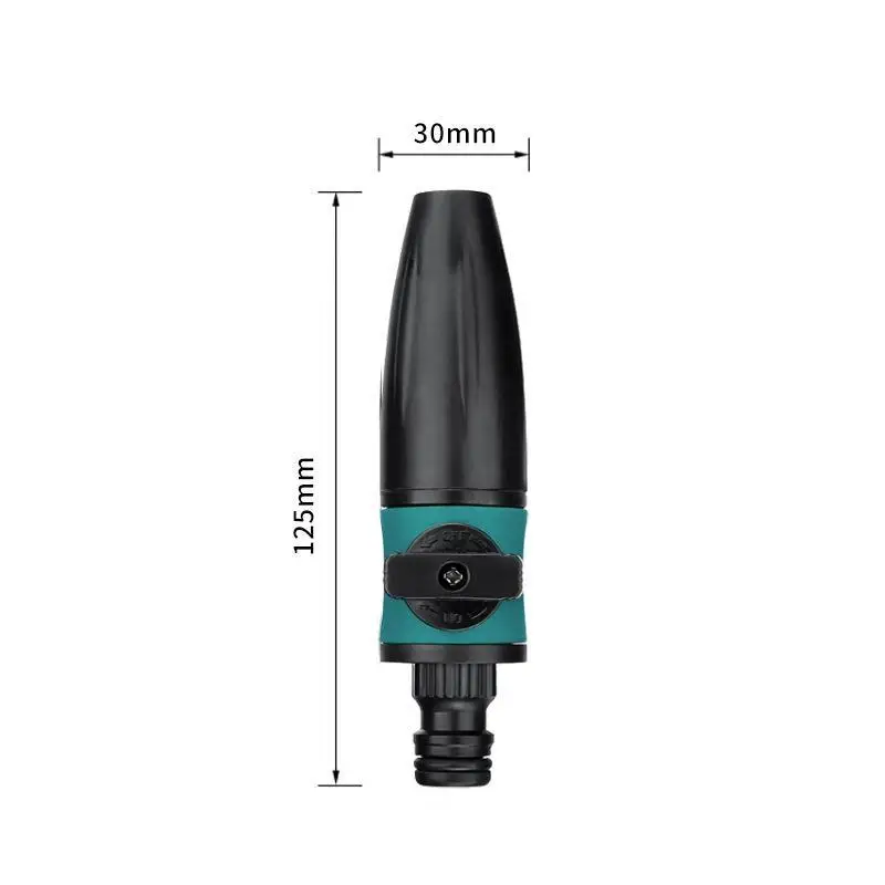 High Pressure Water Spray Nozzle Adjustable 4 Spray Modes Garden Hose Sprinkler for Car Washing Outdoor Sidewalk Cleaning