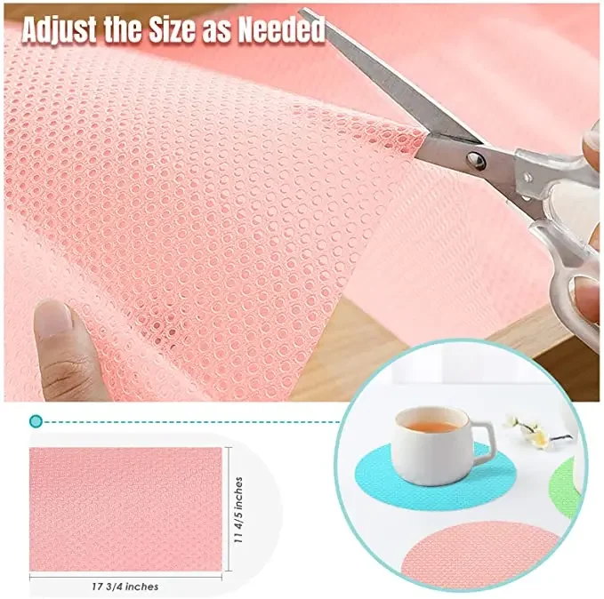 4pcs/set Refrigerator Pad Antifouling Liners Washable Mildew Refrigerator Mats Can Be Cut Refrigerator Fridge Mats