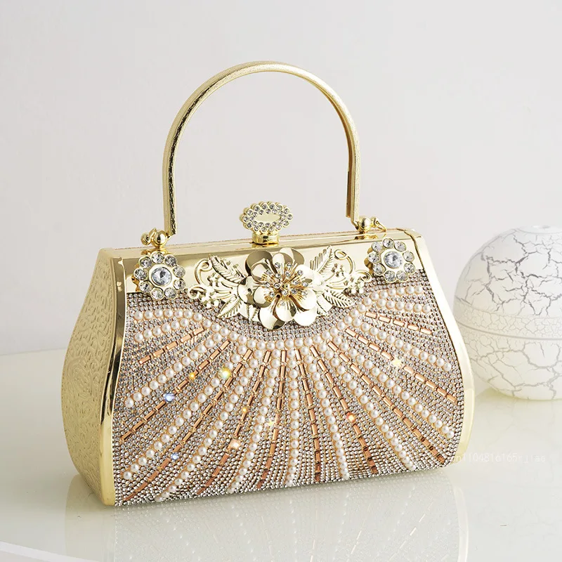 New Women's Banquet Bag Fashionable and High Quality Women's Handheld Mouth Red Envelope Premium Party Versatile Storage Bag