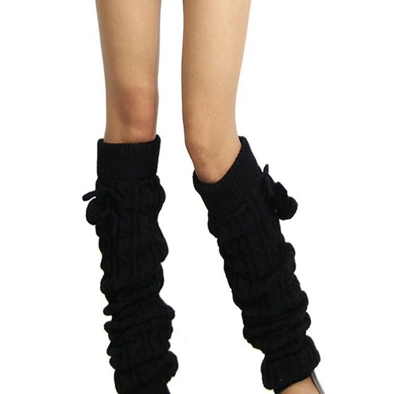 

Over Knee Long Socks Leg Warmers Womens Thigh High Winter Ankle Stretch Solid Twist Knitted Ladies Slouch Warm Boot Sock Female