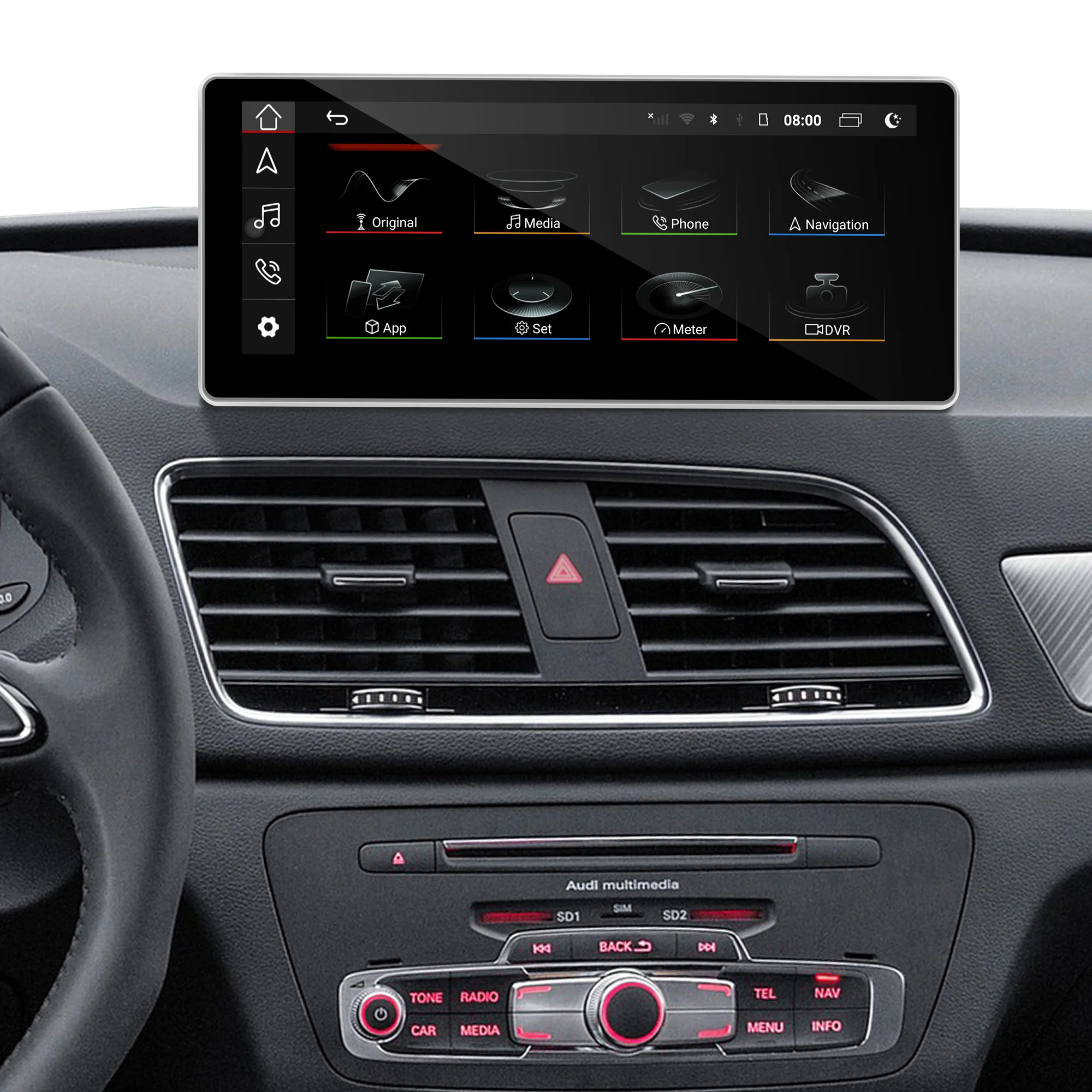 

Autoradio for Audi Q3 8U 2012-2018 Android CarPlay touch screen multimedia Android auto stereo head unit Netflix Hulu YouTube BT