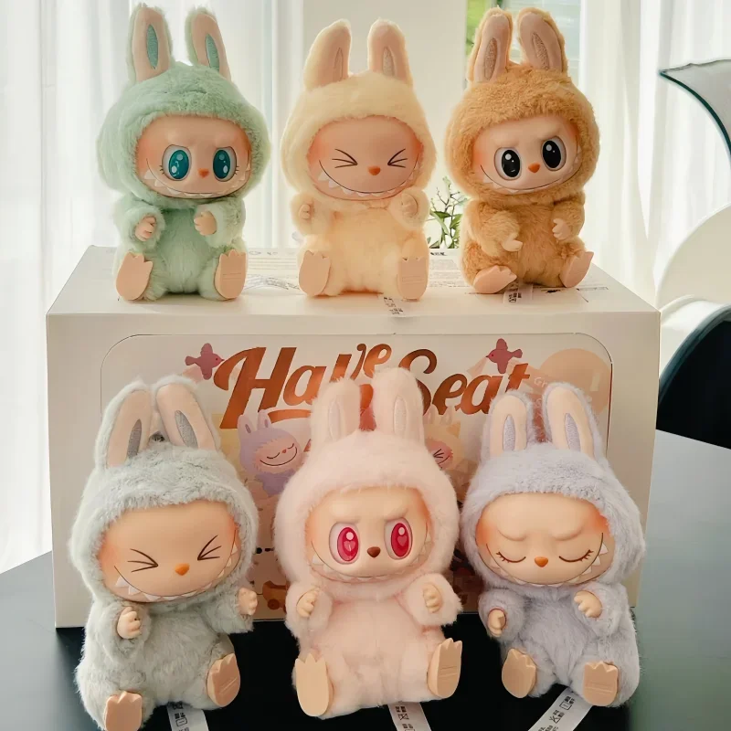 

Chinese version of Labubu plush second generation bubble Mart vinyl doll keychain trendy blind box