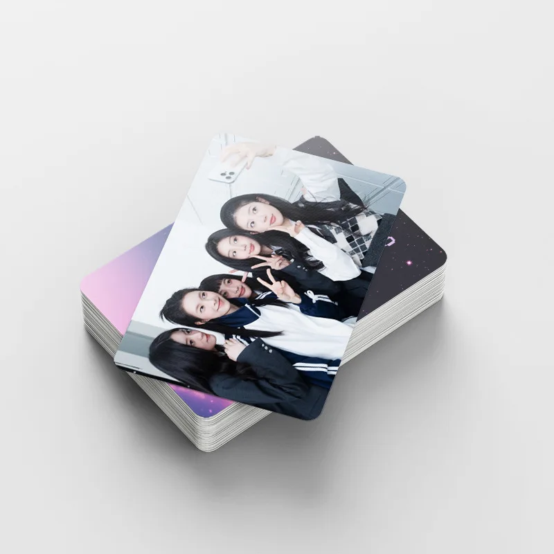 92A Girlgroup ILLIT Total Chain Neues Album BOMB Doppelseitige Promi-Fotokarten-Aufkleber Lomo-Karte – Detail 33