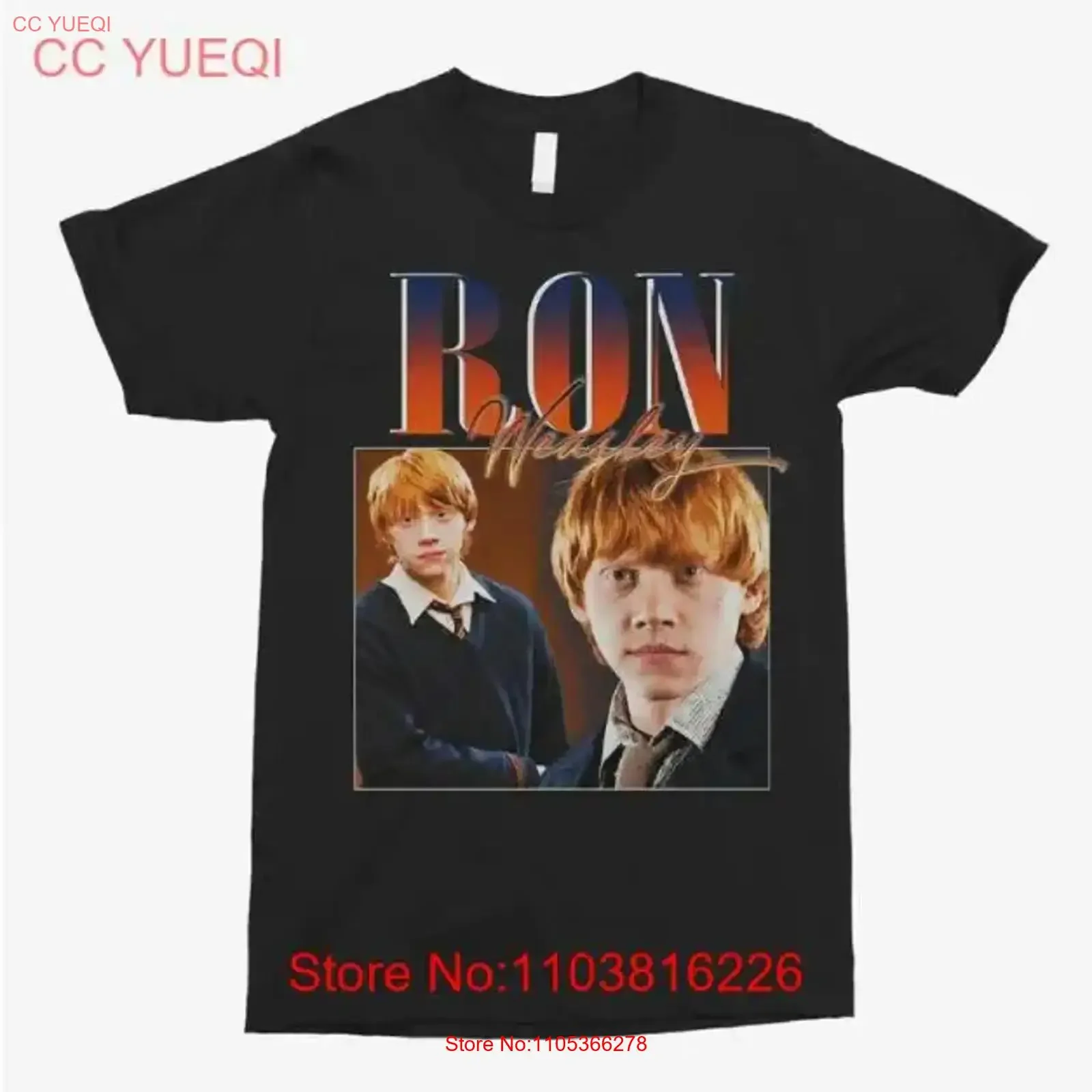 Camiseta Vintage de Ron Weasley para Fanáticos, Ropa de Diseñador con Efecto Desgastado, Estilo Urbano, Unisex, Gráfico, Transpirable