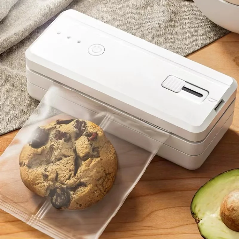 Mini máquina de sellado portátil 2 en 1, máquina de envasado de alimentos, máquina de sellado de cocina, modelo de carga USB