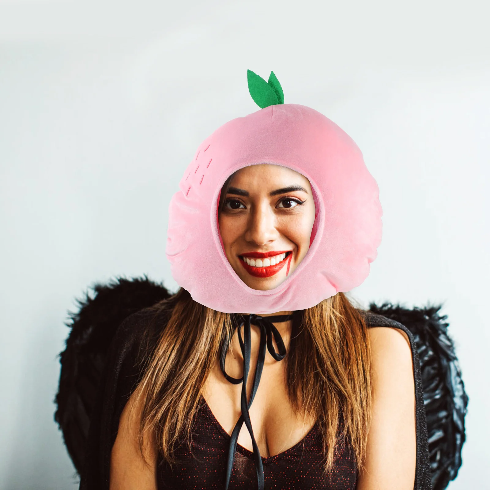 

Party Funny Hat Peach Shape Novelty Costume Masquerade Festivals Dance Performances Soft Comfortable Unique Prop