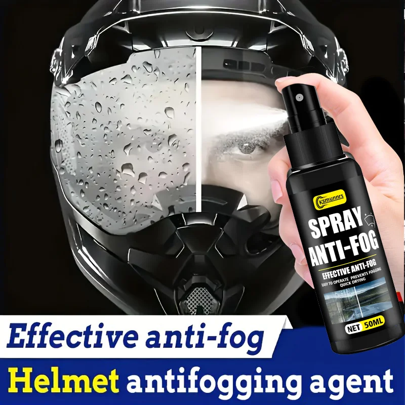 Motorcycle Helmet Anti-Fog Spray, Effectively Prevents Fogging, Enhances Visibility with Durable Nano Coating, Suitable for All image 2