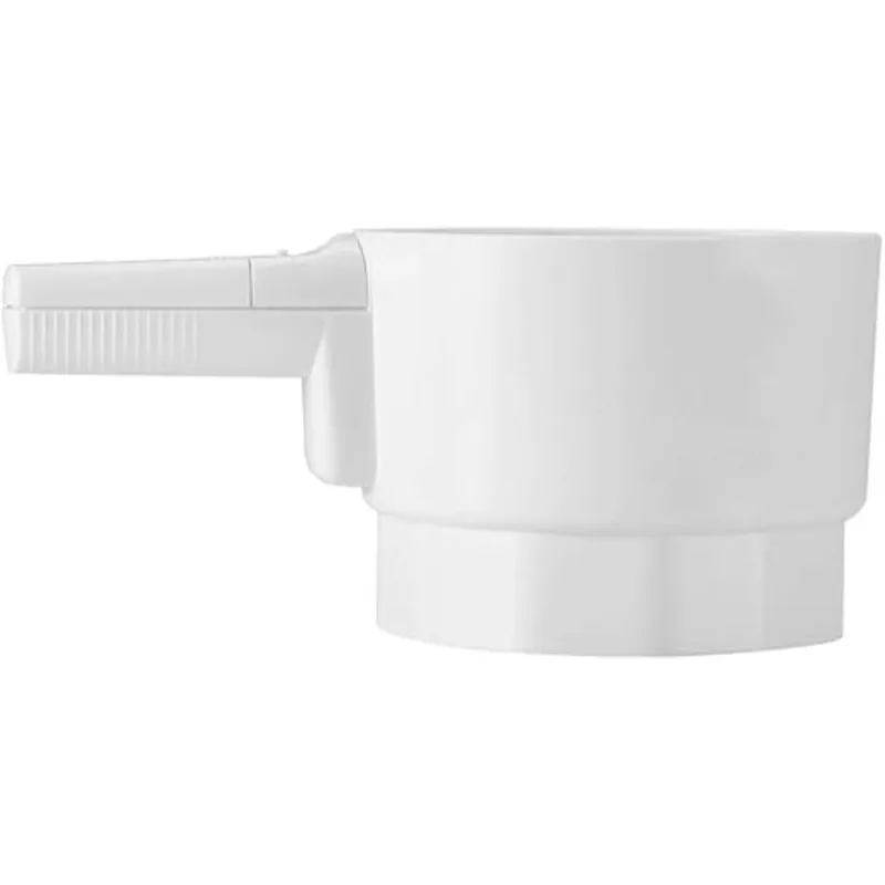 B15C Battery Operated White Plastic Sieve Electric Handheld Flour Sifter, Kitchen Baking Tool, Handed Use,Keeps Kitchen Clean