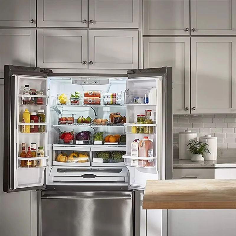 

Beverage storage box pet high transparency double layer automatic replenishment pull tab beverage