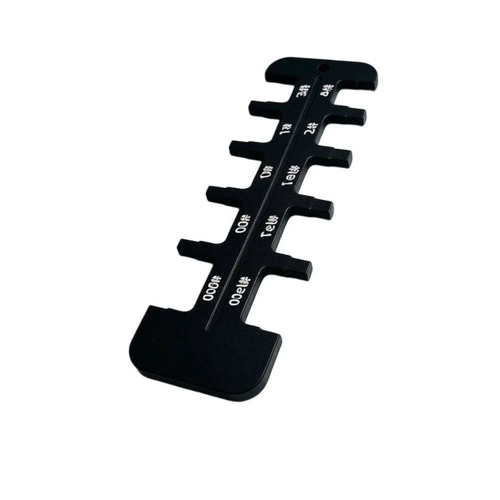 Aluminum Capsule Gauge 16.7 x 5 cm Black for Precise Capsule Size Identification and Streamlined Sorting Process