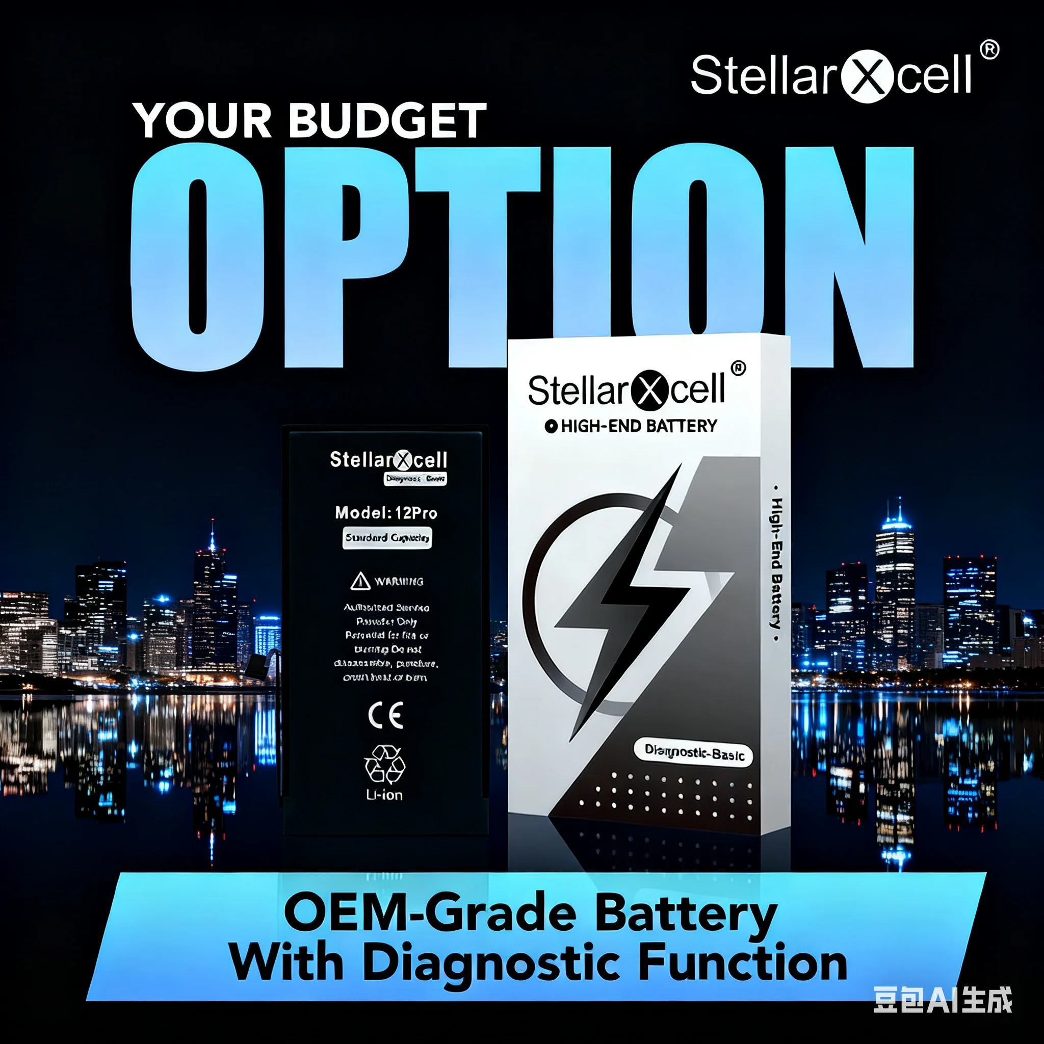 

Diagnostic Genuine Part Run Diagnose Battery for iP12pro 13Mini 14Plus 15ProMax No Unknown Part 100% Health,StellarXcell battery