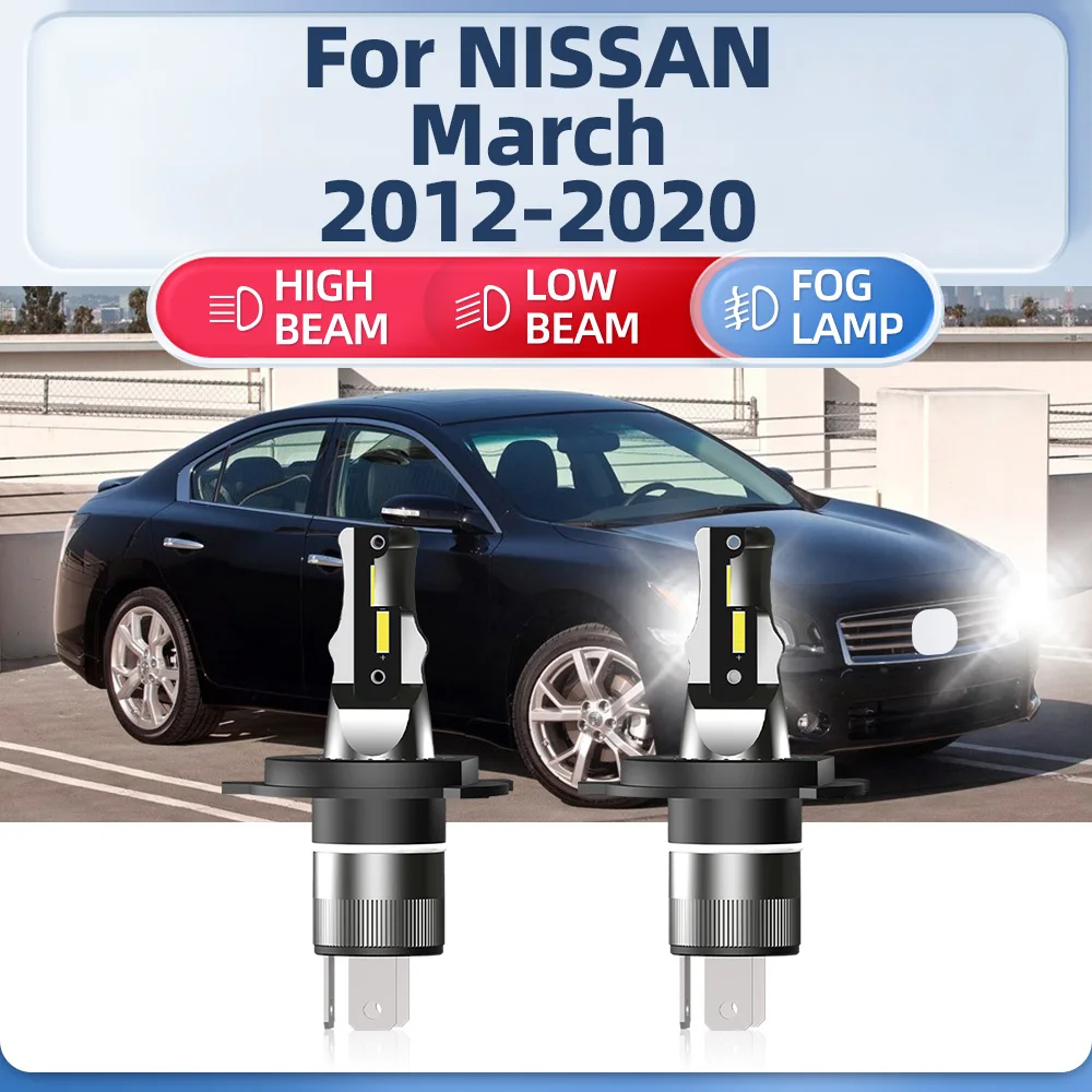 

Фары головного света Canbus 120 Вт для NISSAN March 6000, 2012, 2013, 2014, 2016, 2017, 2018, 2019, 2020,