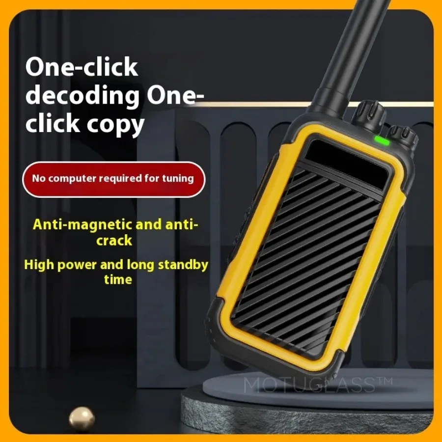 Outdoor Power Walkie Talkie Long Range FM Mini Handheld Two Way Radio for Construction Hotel Restaurant Emergency Communication