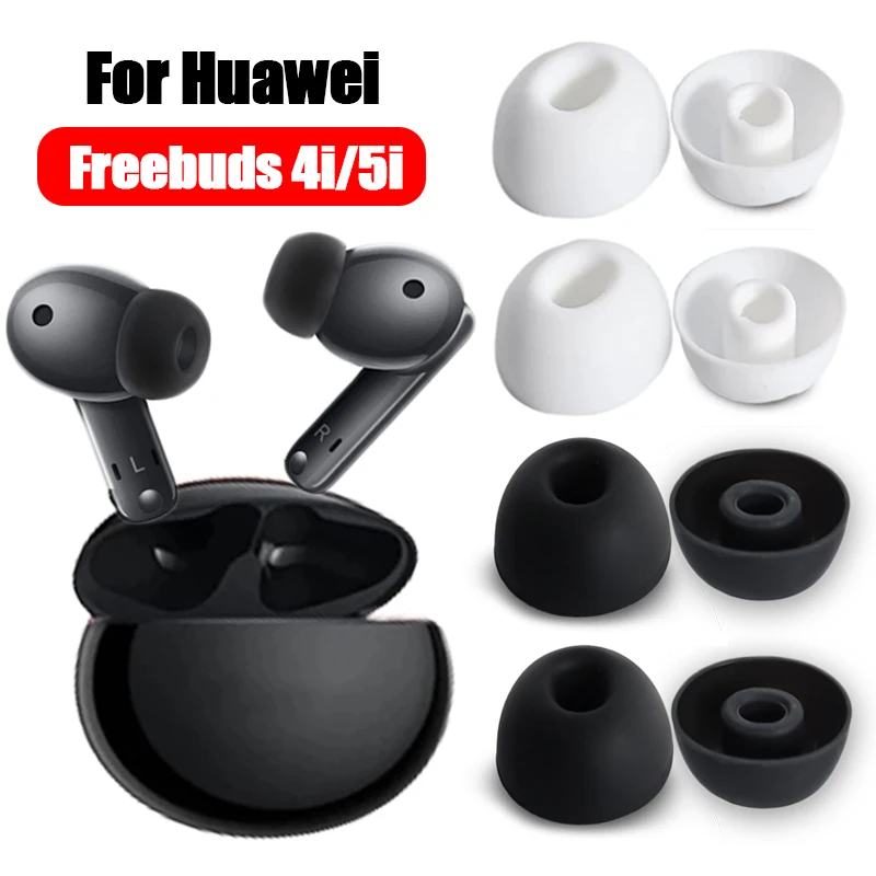 1/3Pairs Anti-slip Earpads Earbuds for Huawei Freebuds 4i/5i Soft Silicone In-Ear Eartips Anti-shedding Replace Earphone Cover