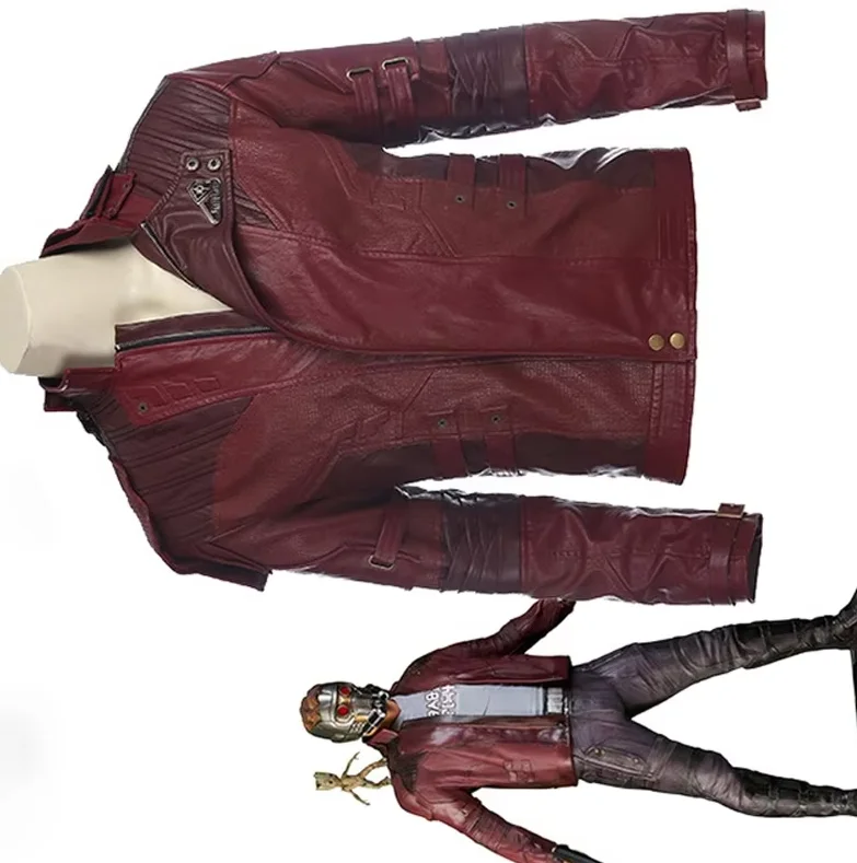 

Куртка «Звездный Лорд», короткая куртка, карнавальный костюм на Хэллоуин, стражи Галактики 2, карнавальный костюм «Звездный Лорд», кожаная куртка