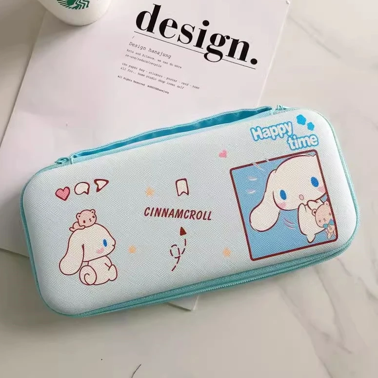 EVA Storage Zipper Bag for Nitendo Switch NS Oled Game Console Box Kitty Cinnamoroll Melody Kuromi Carry Case