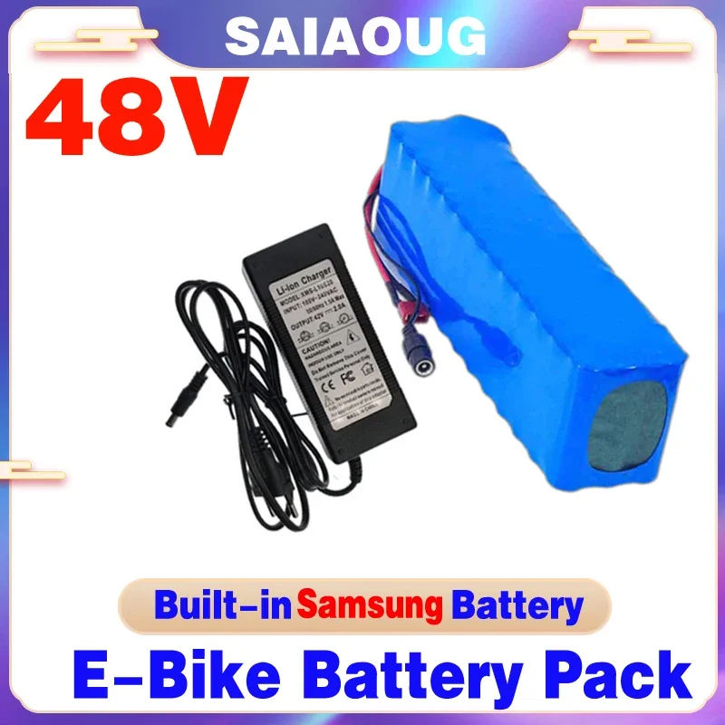 1000W 48V40Ah High Power 30Ah Electric Bike Lithium Battery Sam-sung Scooter Battery Pack 48V20Ah Electric Bike Battery +Charger