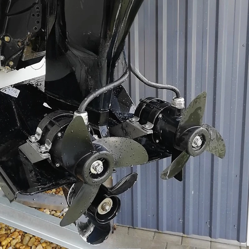 12/24/36/48V 735-2700W Brushless Motor Marine Outboard Suspended Underwater Mount Electric Thruster for Boat/Kayak/ROV