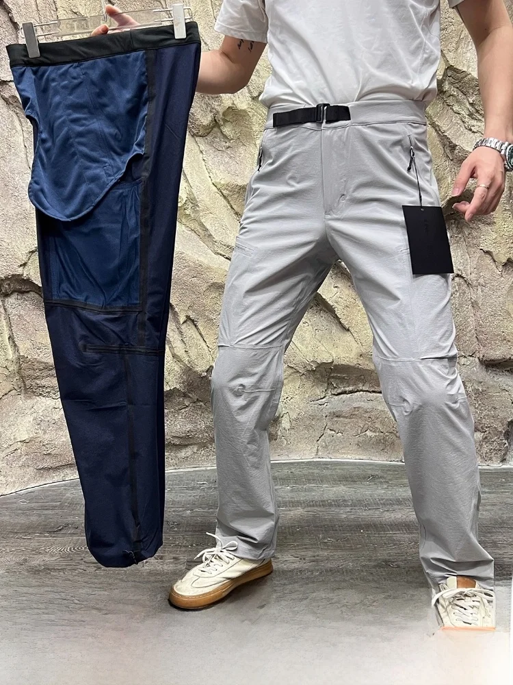 

Высококачественные мужские уличные водонепроницаемые эластичные брюки Qui-Dry, 3D бионические пошивные брюки с полным покрытием, повседневные прямые брюки