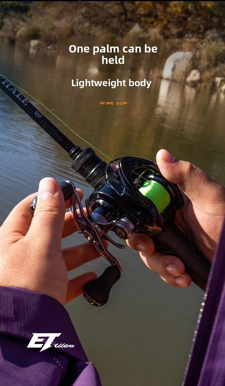 Michel Fox ET Ultra Spincast Reel for Micro Jigging Precision Competition Fishing with Metal Body and OEZ Variable Brake
