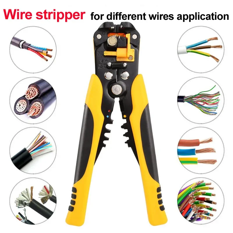 

Crimper Cable Cutter Automatic Wire Stripper Multifunctional Stripping Tools Crimping Pliers Terminal 0.2-6.0mm² tool