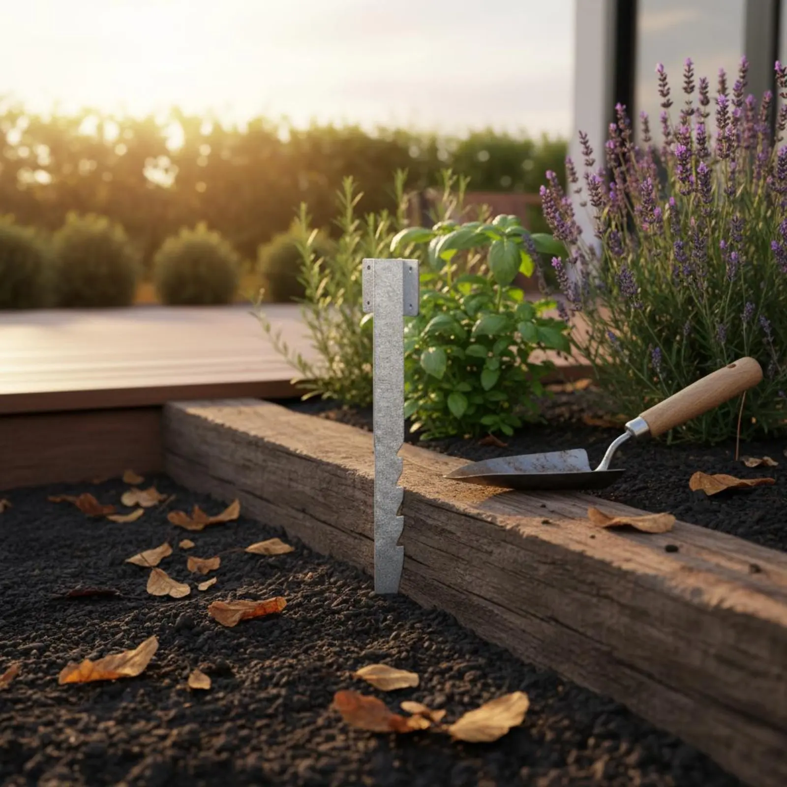 

2 Pieces Steel Post Spike Sawtooth Design Ground Spike Anchor Fence Post Support Long-Lasting Outdoor Hardware Easy Installation