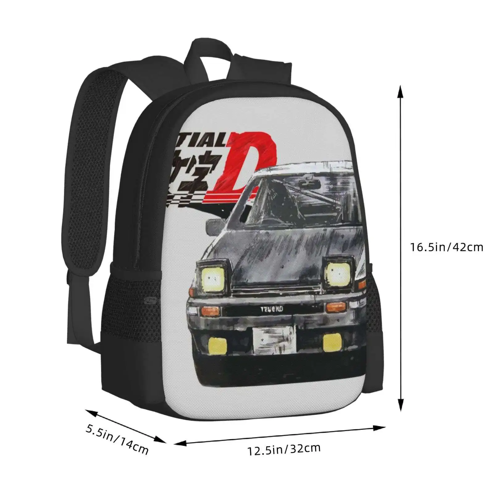 Intial-D Akina'S Pride School Bags For Teenage Girls Laptop Travel Bags Jdm Initial D Takumi Fujiwara Ae86 Trueno Race Car